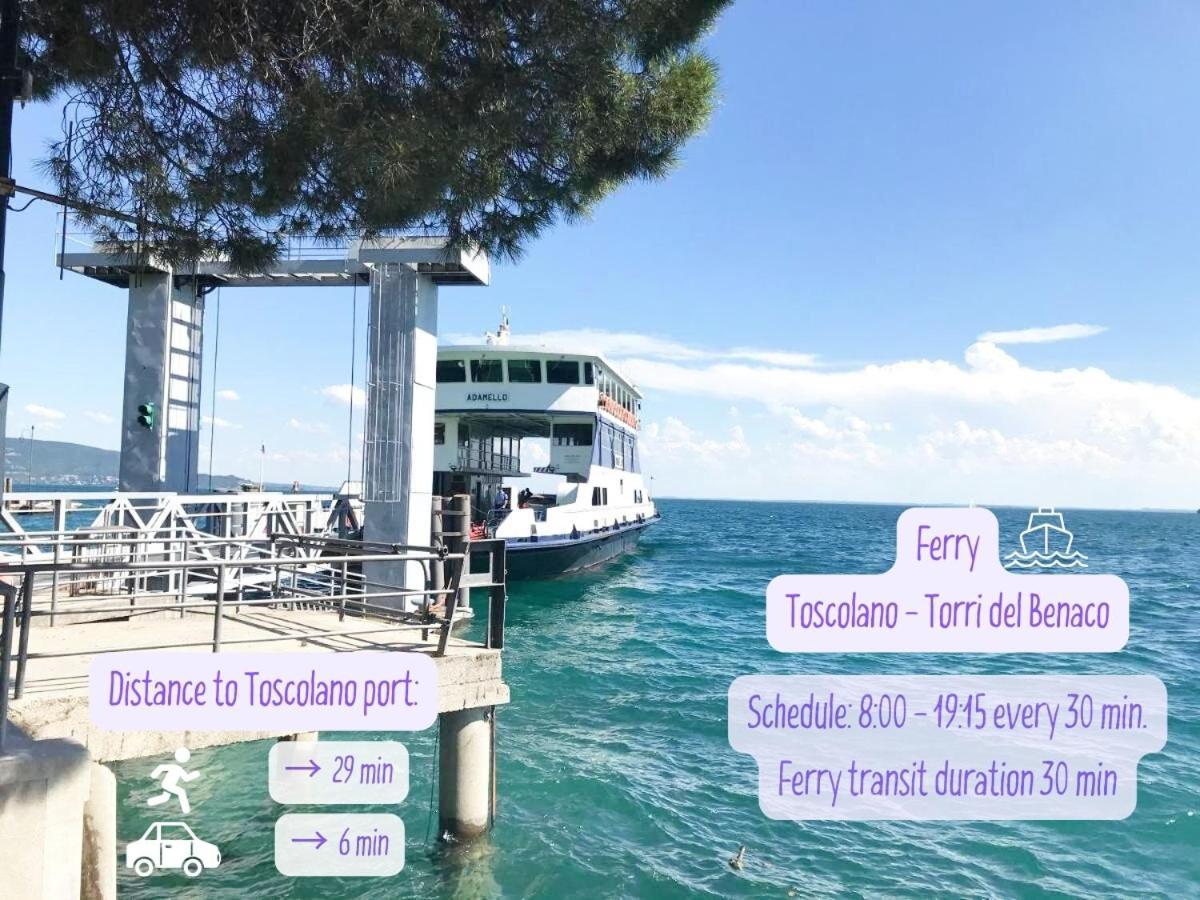 Panorama Lake View, Pool & Garden, 2 Bathrooms, Kingsize & Single-Beds, Fast Internet 토스콜라노마데노 외부 사진